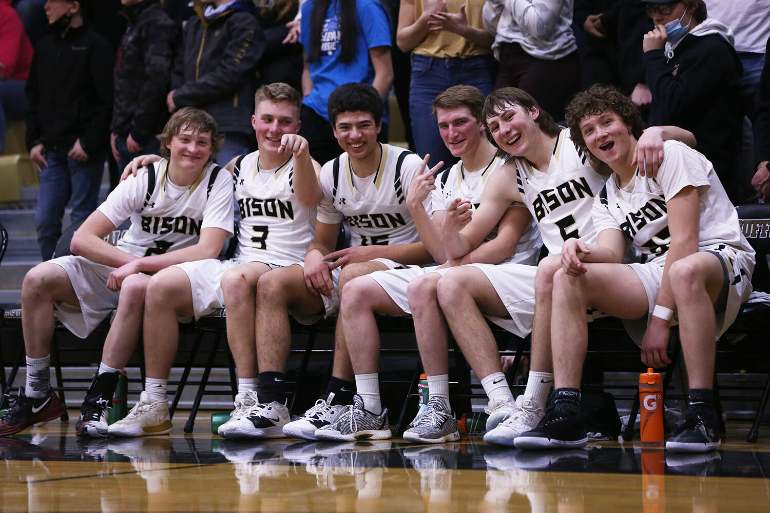 Coy Johnson, Hyrum Hatch, Eli Patterson, Taylor Swanston, Hunter Stone and Calvin Rule